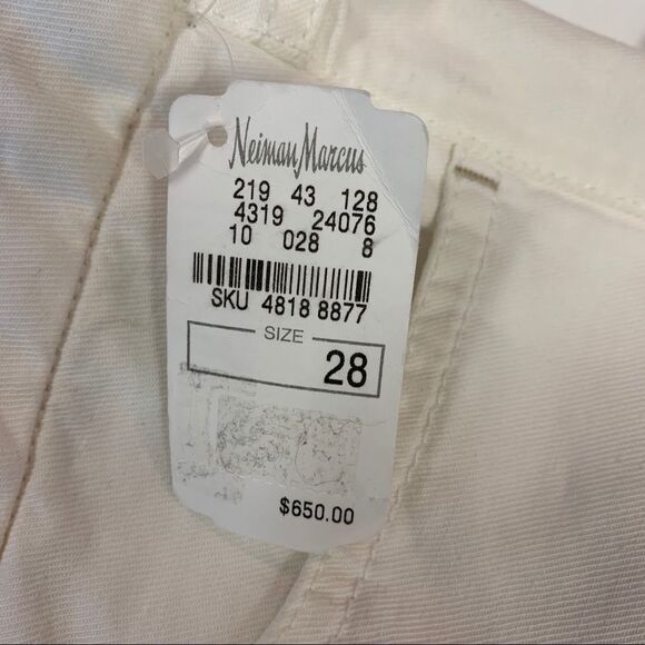 Giorgio Armani cream white jeans NWT size 28 - Picture 6 of 11